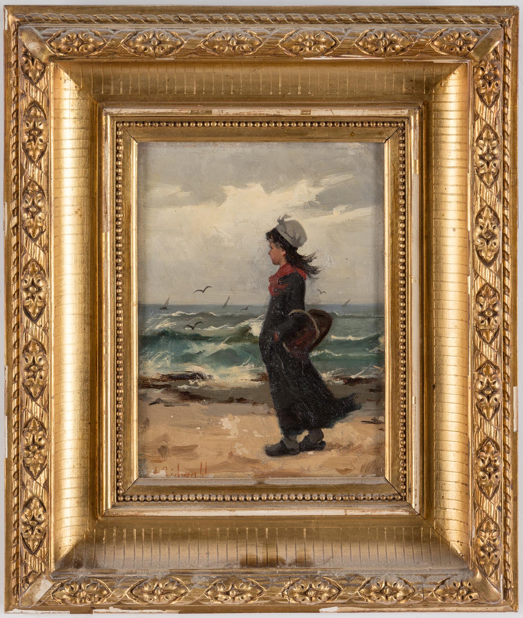 AMANDA SIDWALL, oil on canvas, signed.