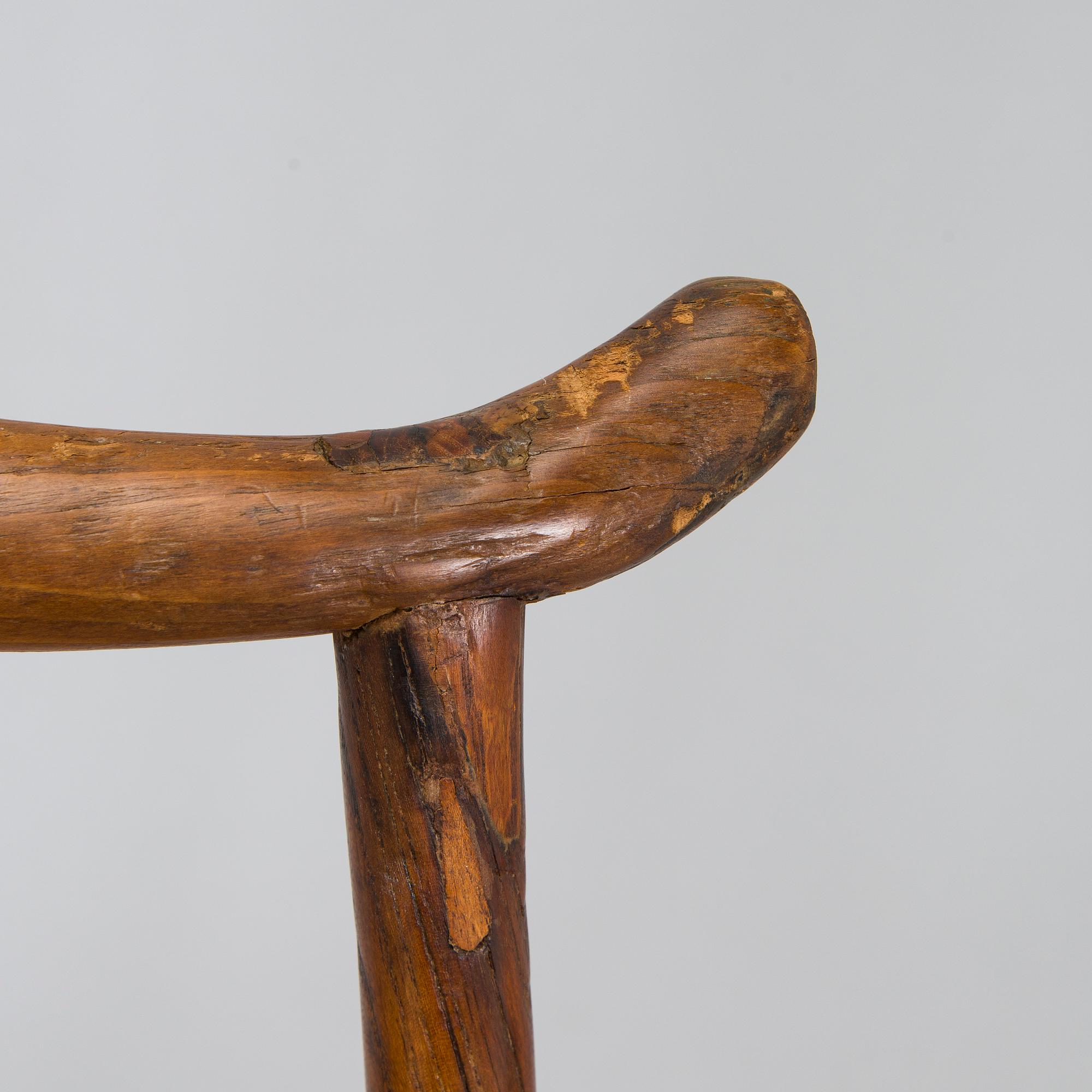 Two hardwood chairs. China. Qing dynasty. 19th century.