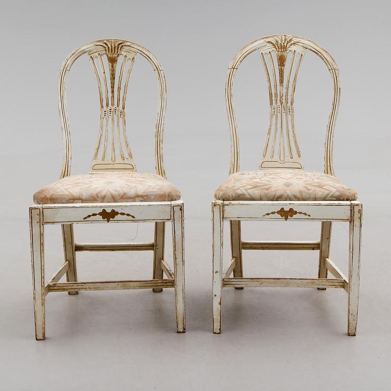 STOLAR, 1 par, sengustavianska, omkring år 1800.