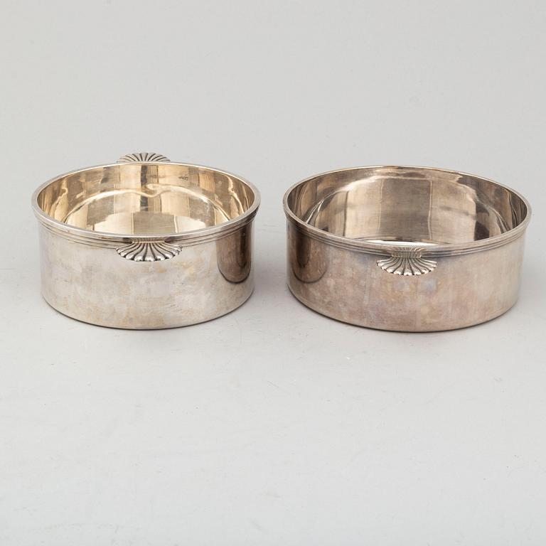 Four silver plated bowls, Råström, mid 20th century.