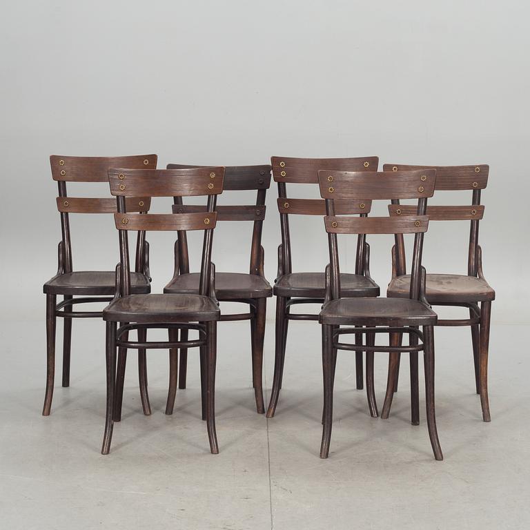 STOLAR, 6 st. Thonet, Wien. 1900-talets början.