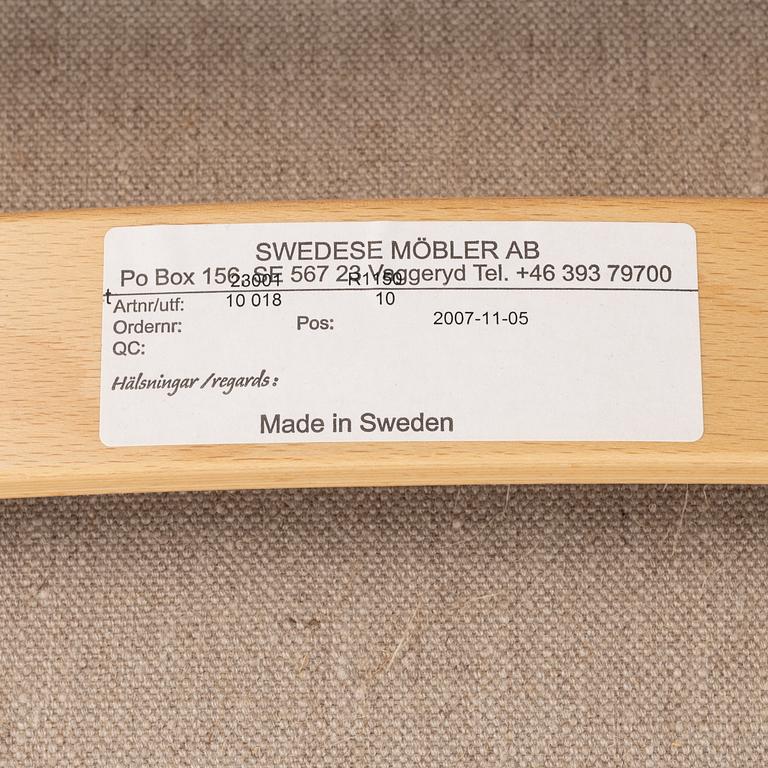 Yngve Ekström, A 'Lamino' easy chair with stool, Swedese, dated -07.
