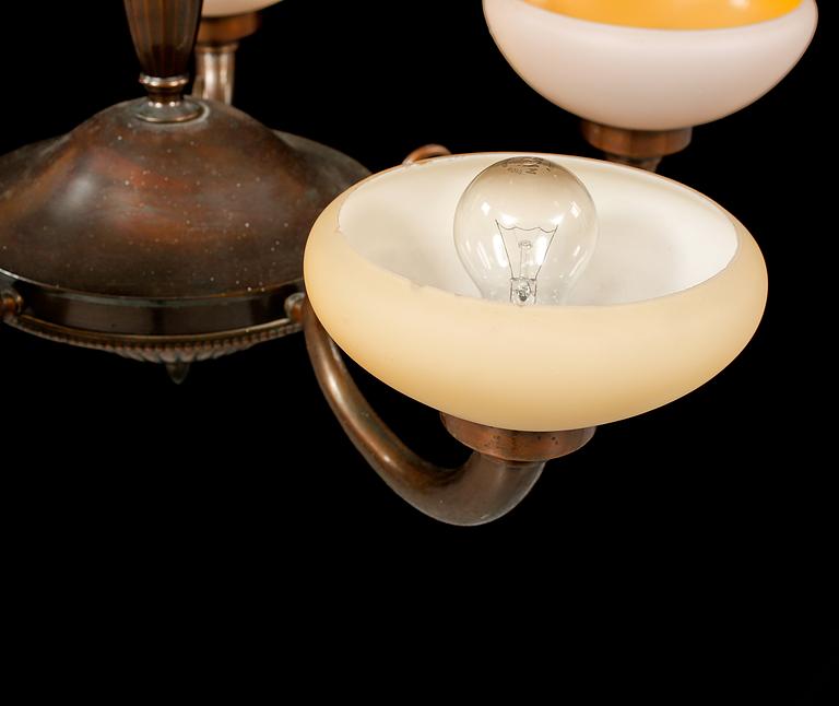 TAKLAMPA, 1900-talets andra kvartal, höjd ca 62 cm.