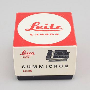 A Summicron lens, 1:2/35, nr 2539335, Ernst Leitz, Canada, second half of the 20th century.
