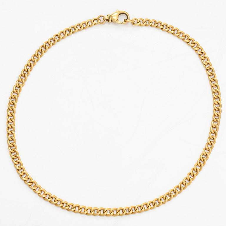 Halskedja, 18K guld.