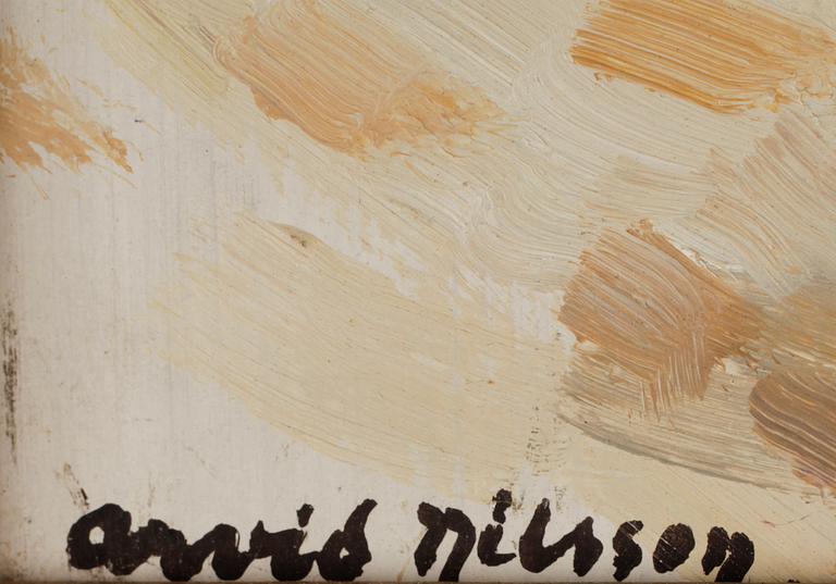 ARVID NILSSON, olja på pannå, sign.