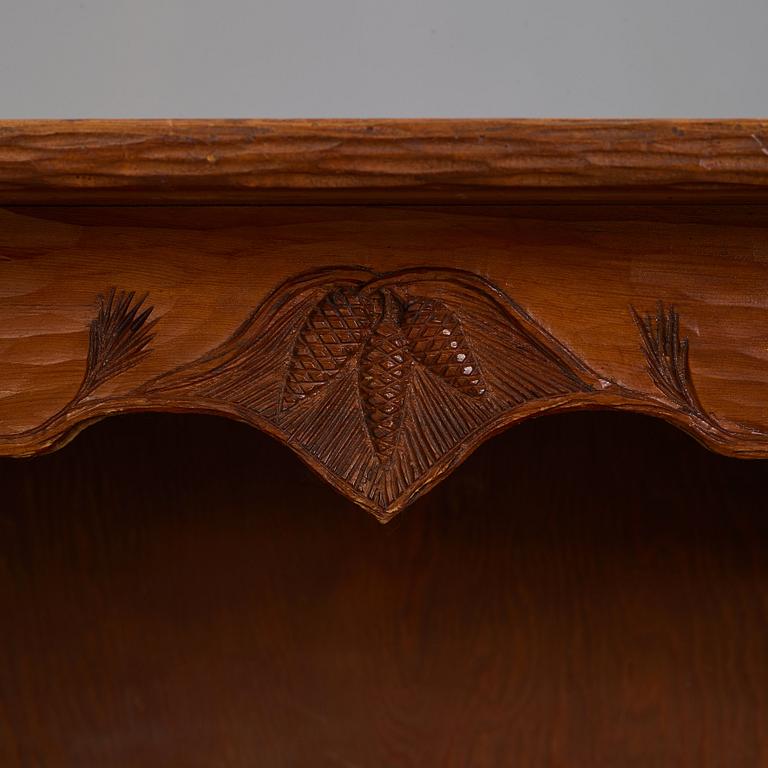 BRÖDERNA ERIKSSON (The Eriksson brothers), attributed to, a stained and carved book case, Art Nouveau, Arvika, Sweden.