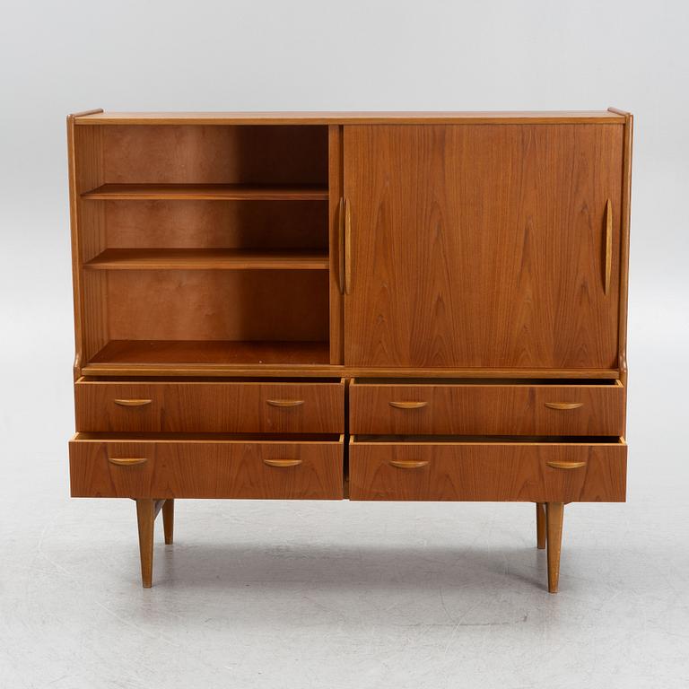 A teak veneered cabinet, 1960s.