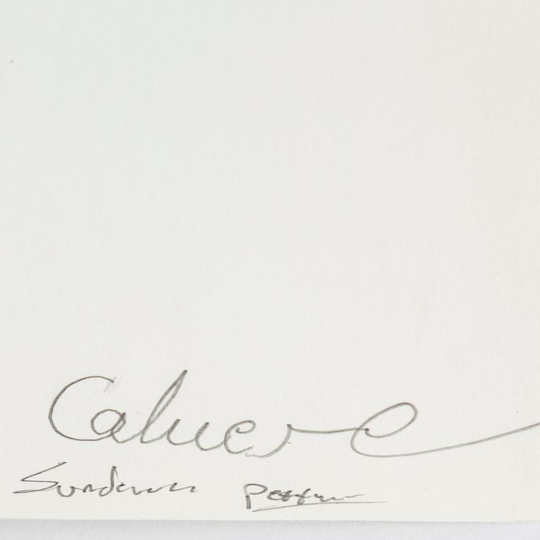 TORBJÖRN CALVERO, photograph of singer signed Calvero on verso.