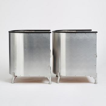 Mats Theselius, fåtöljer, ett par, "Aluminiumfåtölj", Källemo, Värnamo.
