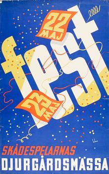 ANDERS BECKMAN, 9 st, affischer, 1940-50-tal.