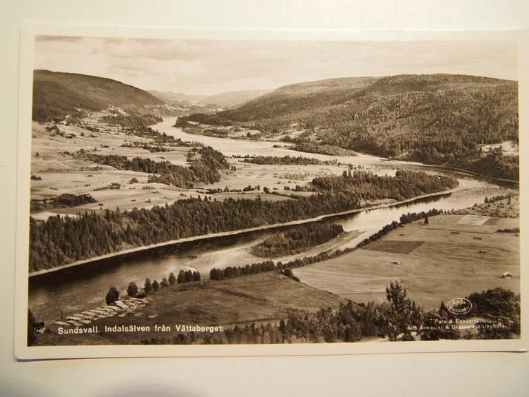 Helmer Osslund, "Liden, Indalsälven" (River landscape from the north of Sweden).