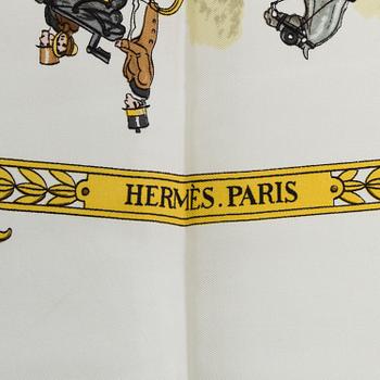 SCARF, Hermès, "Promenade de Longchamps ", issued 1965.