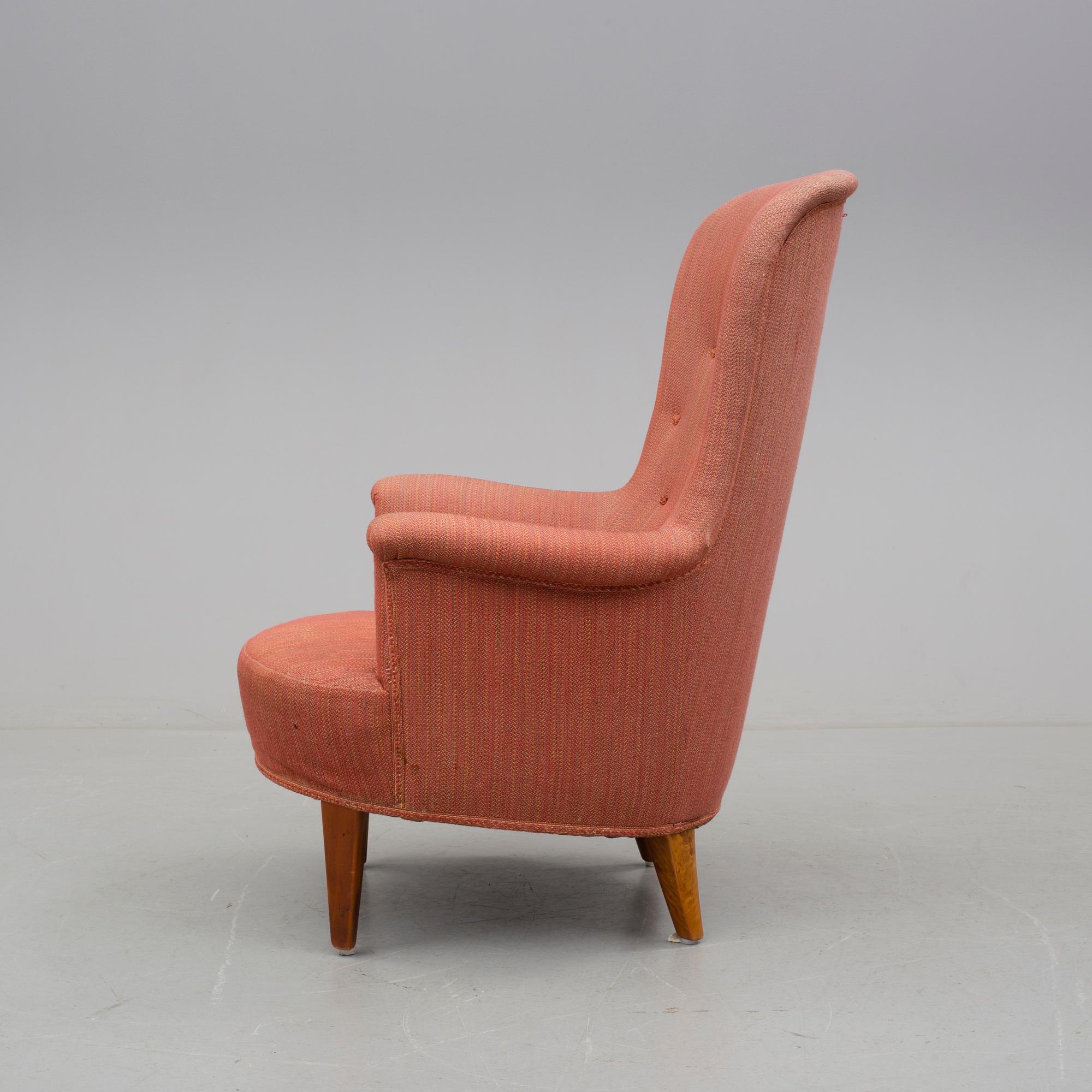 FÅTÖLJ, "Marino", Carl Malmsten, omkr 1900-talets mitt.