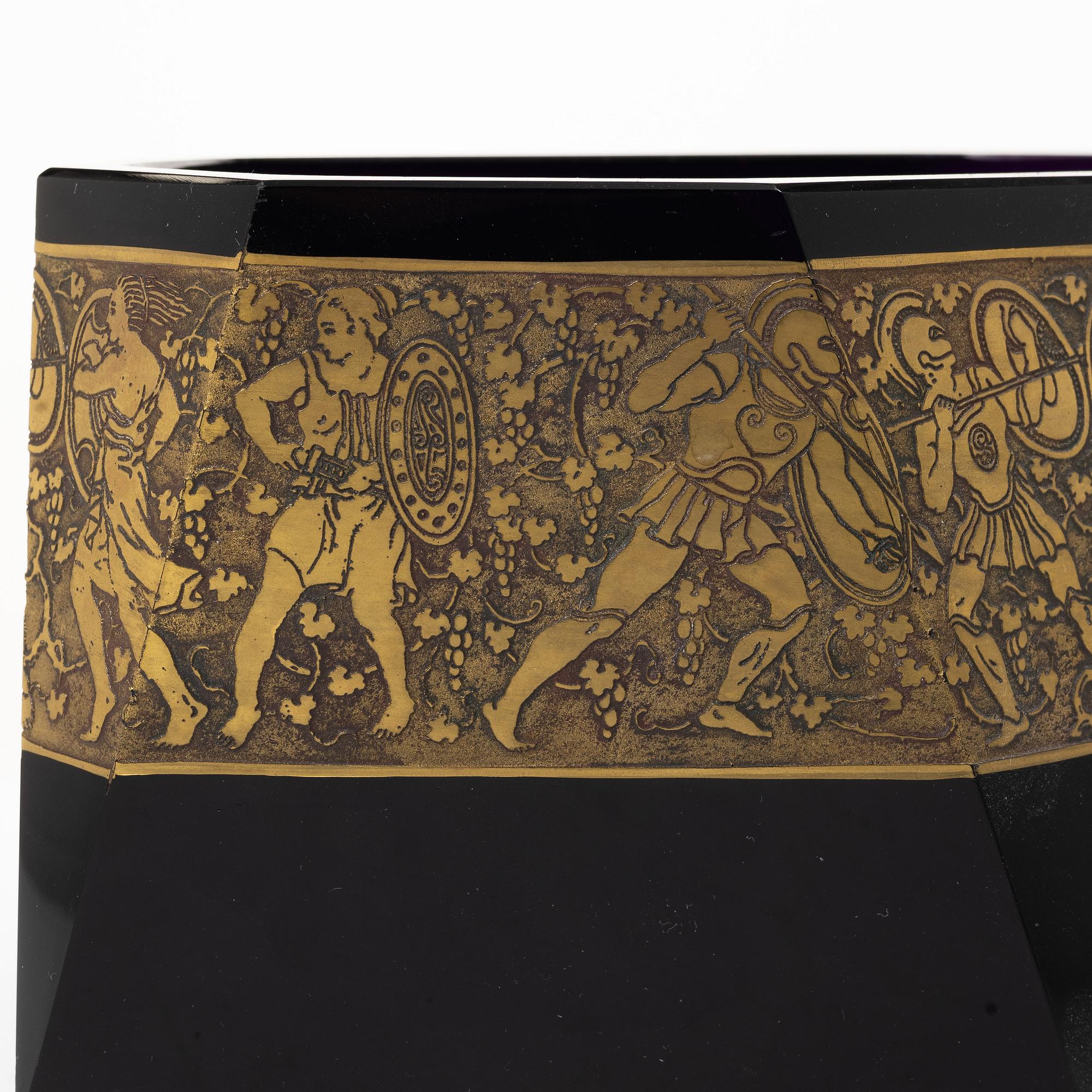 Moser, skål, glas, "Fipop"-serien, Karlsbad, Tjeckoslovakien, 1910/20-tal.