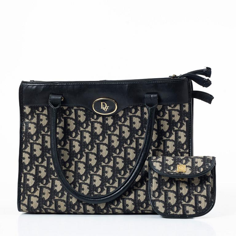 Christian Dior, väska samt portmonnä, vintage.