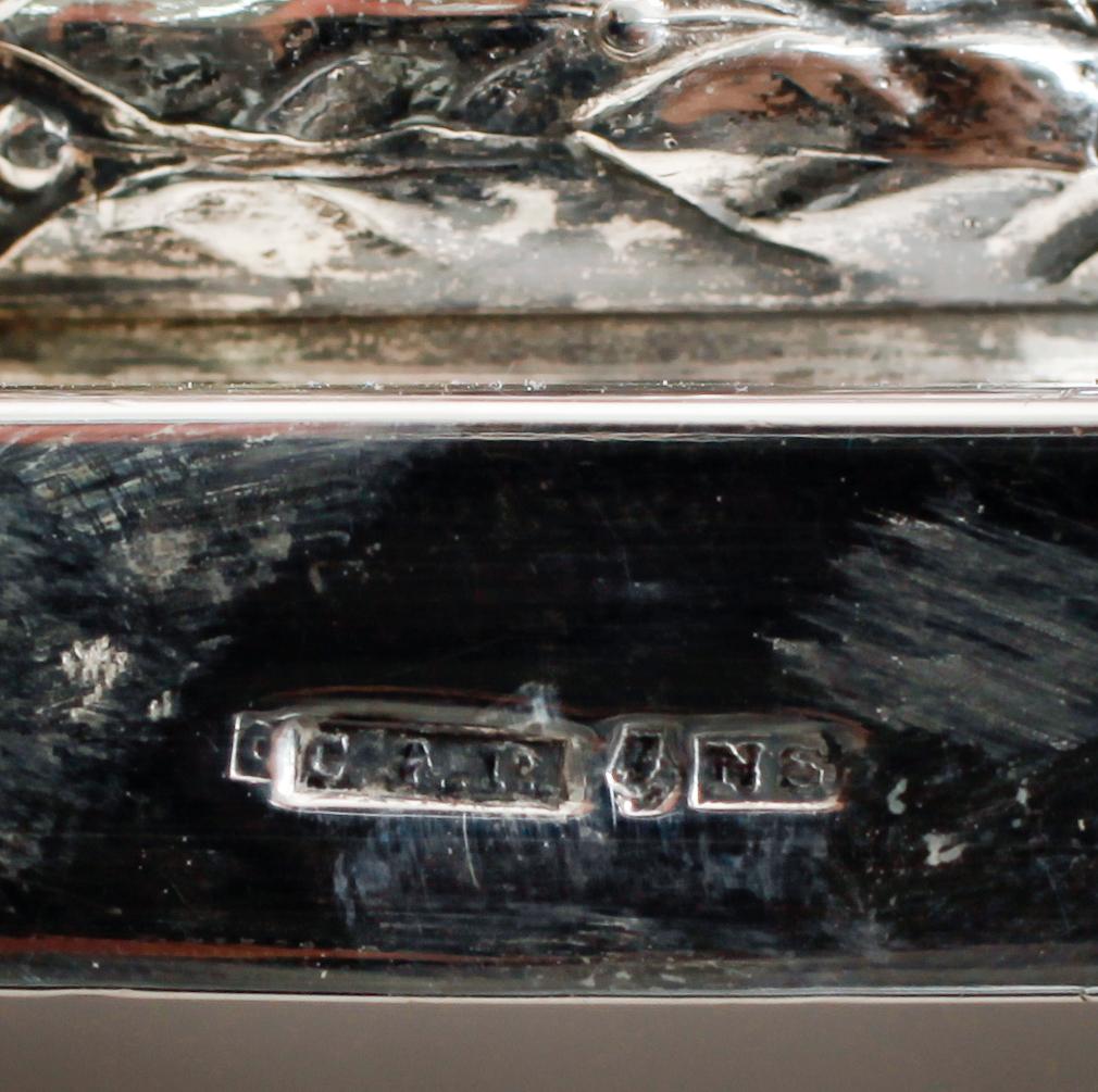 LJUSSTAKAR, 1 par, nysilver, 1900-talets första hälft.