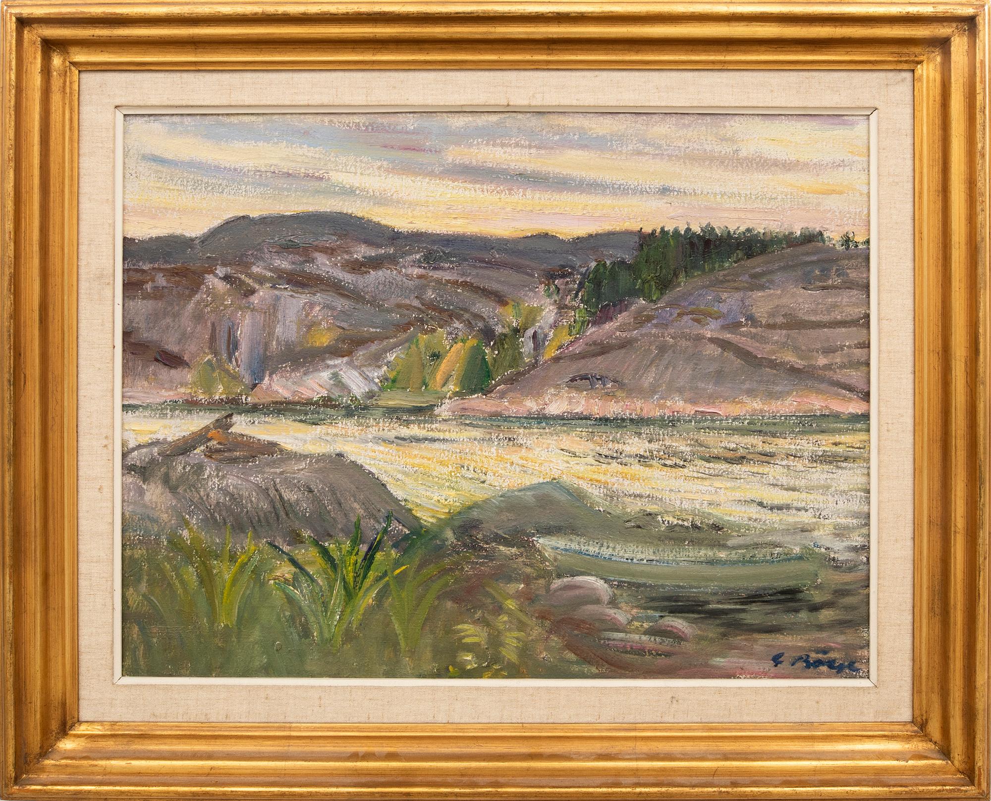 Gideon Börje, oil on canvas, signed.