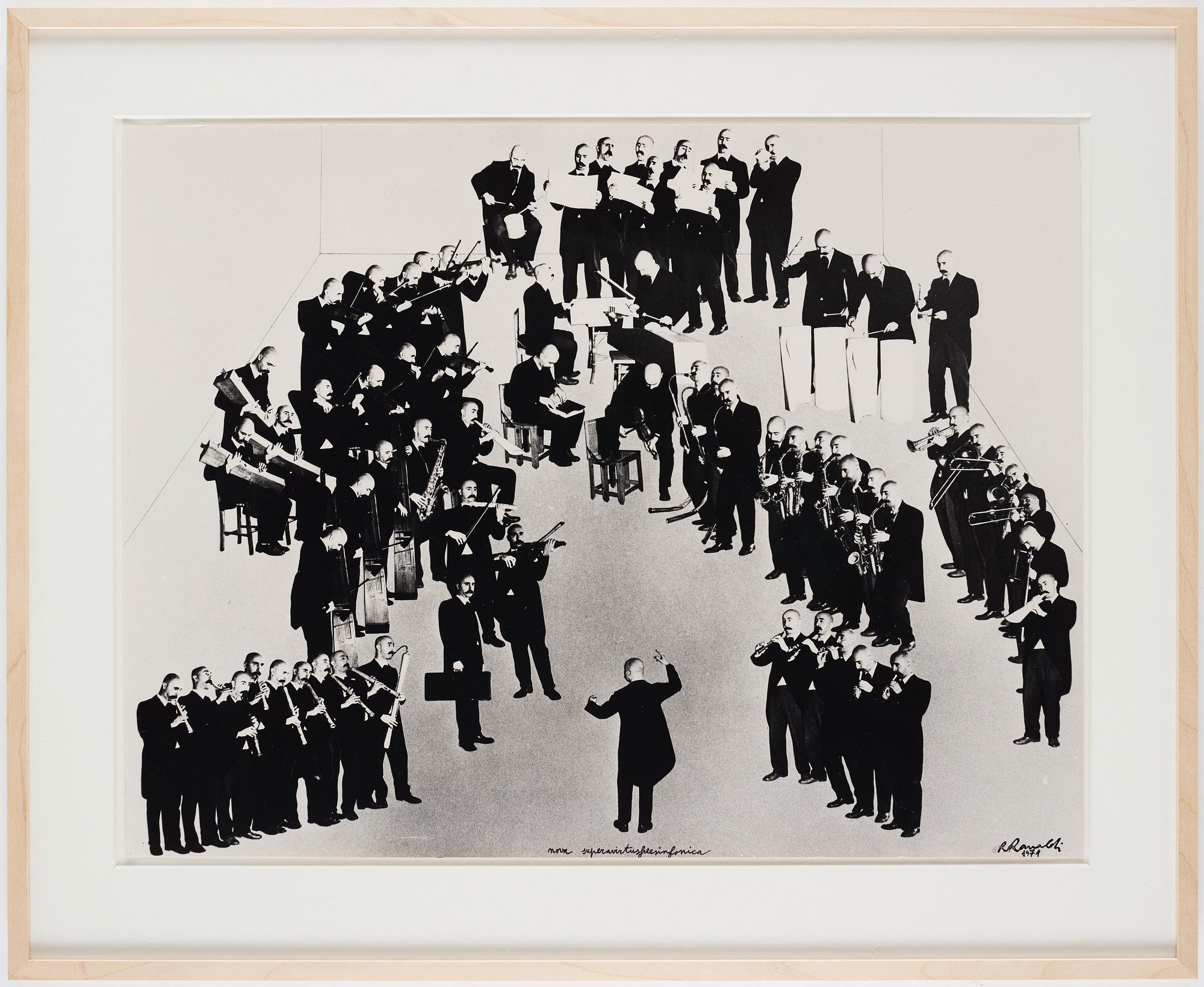 Renato Ranaldi, photo collage, signed and dated 1971.