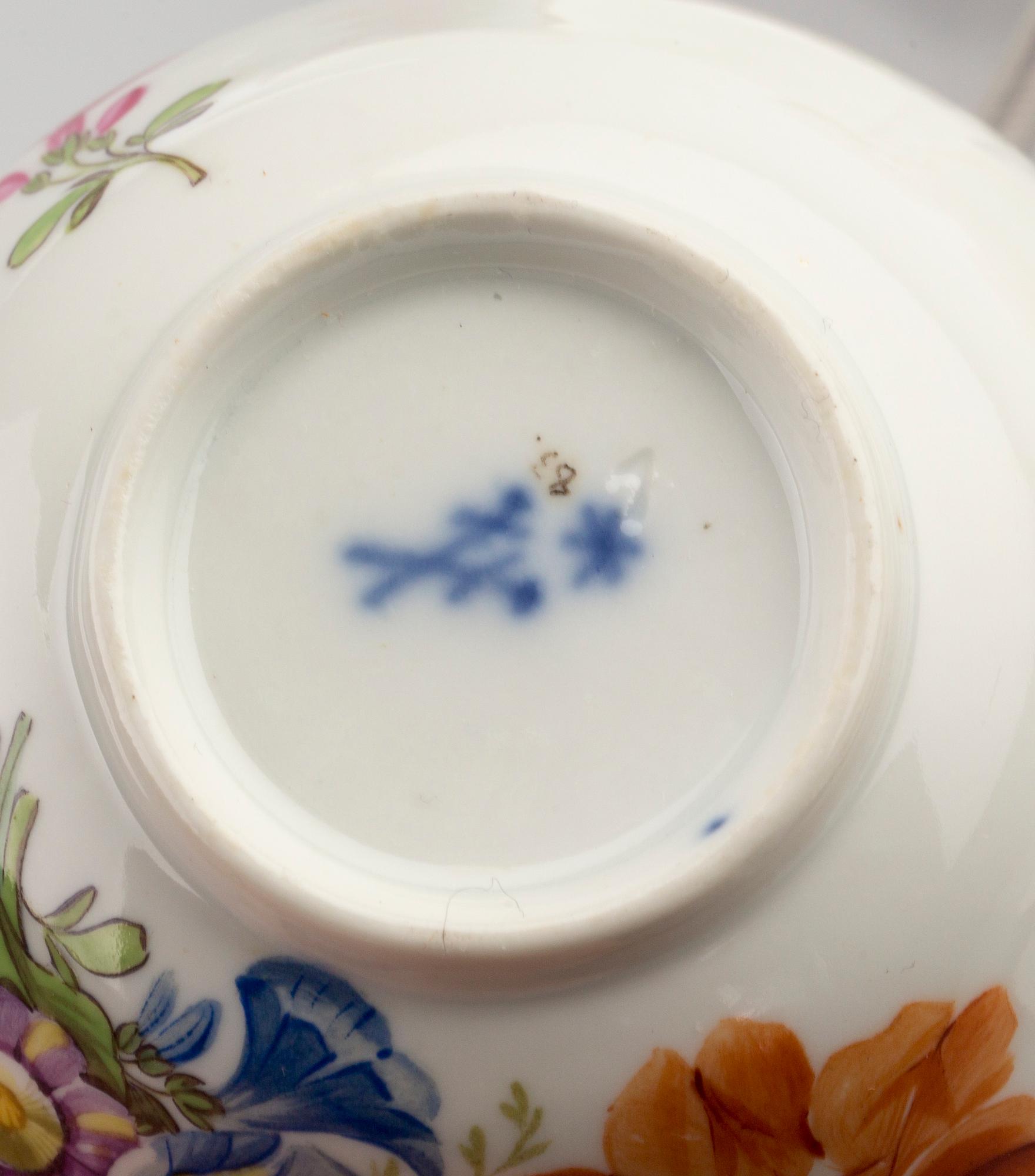 SERVISDELAR, 12 st, porslin. Meissen, 1800-talets början.
