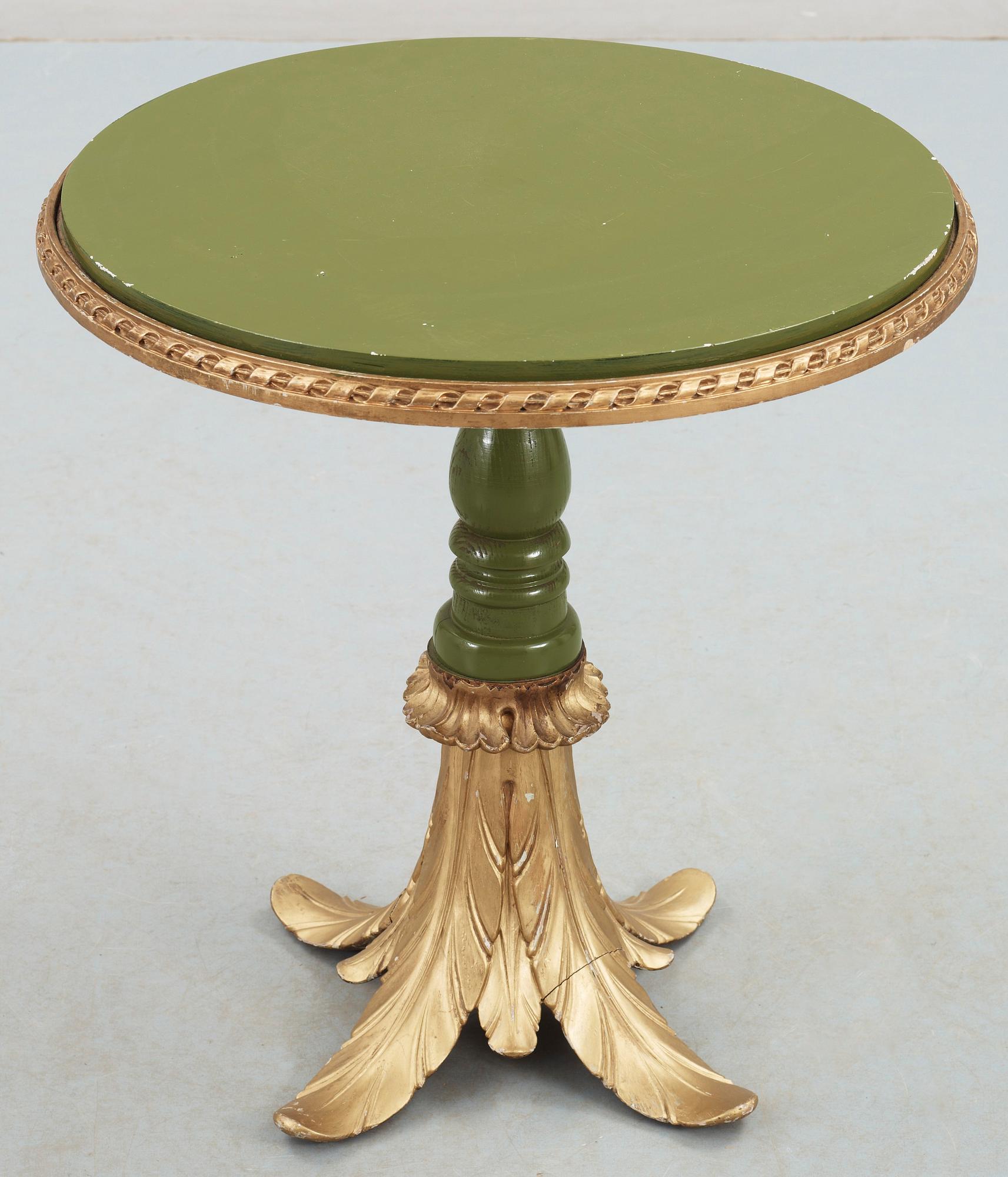 A green lacquered table by Nordiska Kompaniet 1920's-30's.