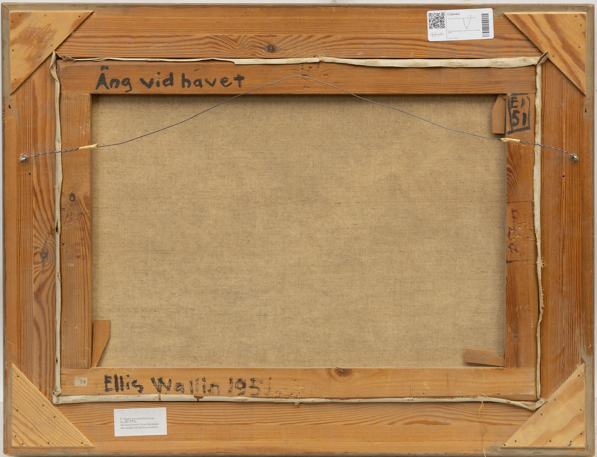 Ellis Wallin, "Äng vid havet".