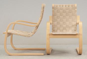 FÅTÖLJER, ett par, "406", Alvar Aalto, Artek, 2003.