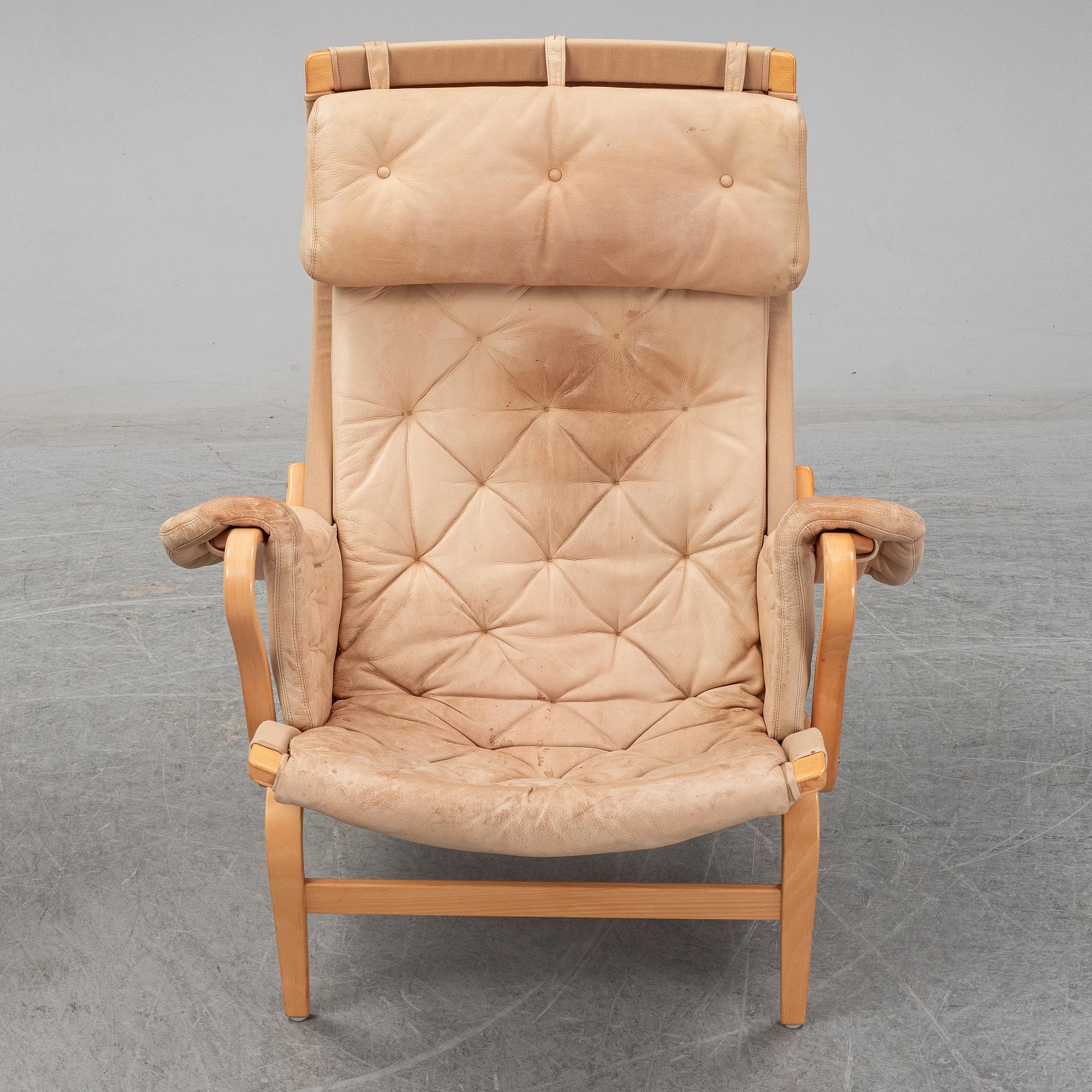 BRUNO MATHSSON, a pair of 'Pernilla' arm chairs, Dux.