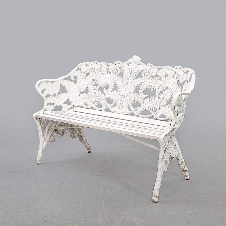 A painted metal garden sofa second half of the 20th century.