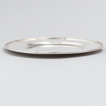 ATELIER BORGILA, undertallrikar, 10 st, sterlingsilver, Stockholm, 1946.