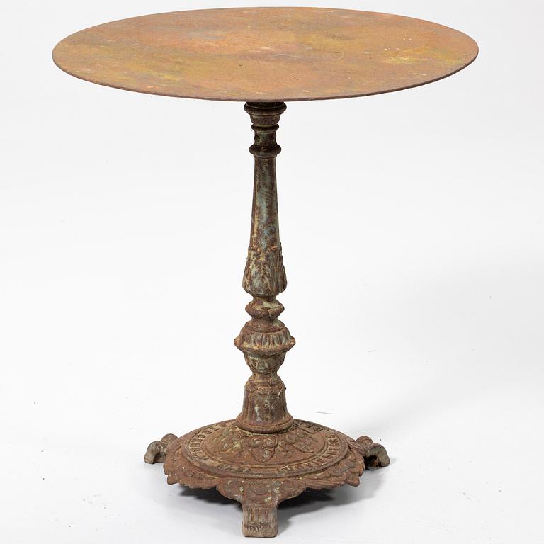 Trädgårdsbord, Ludvigsbergs Werkstad, Stockholm, no 31, 1800-talets slut.