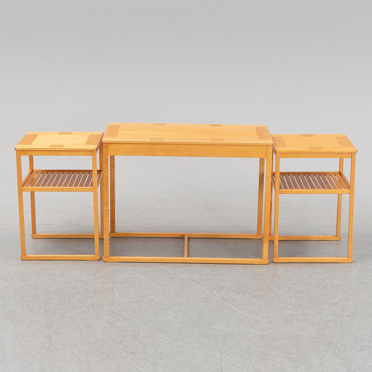 A 'Släden' nesting table by Carl Malmsten.
