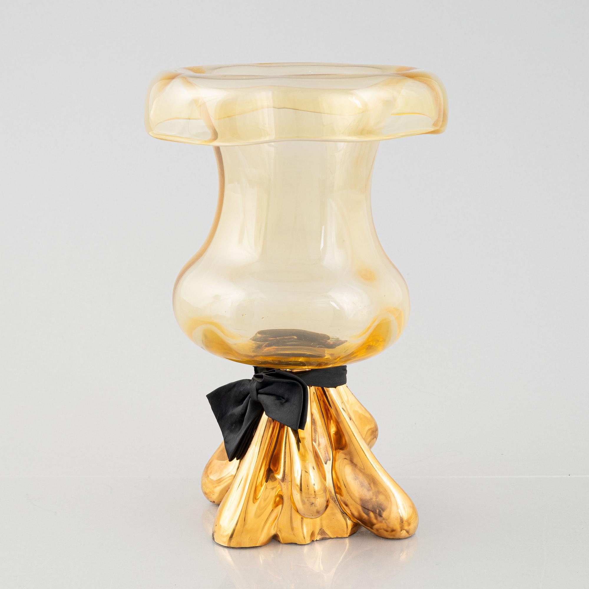 Åsa Jungnelius, a 'Sugar Dandy Grande' glass goblet, Kosta Boda.