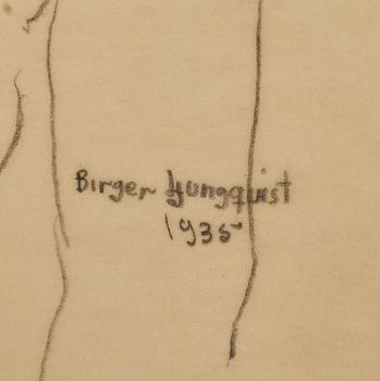 BIRGER LJUNGQUIST, blyerts, signerad och daterad 1935.