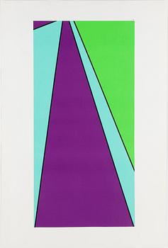 Olle Baertling · OLLE BAERTLING, Färgserigrafi, numrerad med blyerts 1/6, blindstämpel Baertling Foundation.