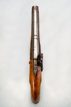 Pistol, percussion, probably Sweden, 19th century first part.