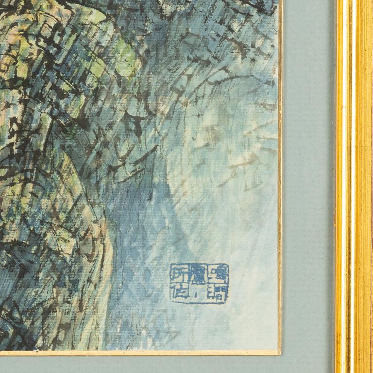 Oidentifierad konstnär, akvarell och tusch på papper, Korea, 1900-tal.