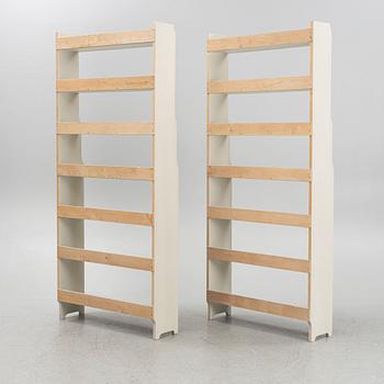 Bokhyllor, ett par, "Ekolsund", IKEA:s 1700-talsserie.