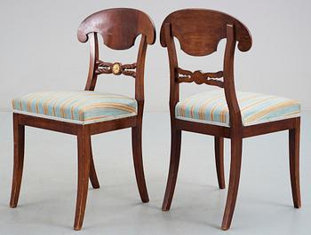 STOLAR, 8 st, senempire, 1800-talets första hälft.