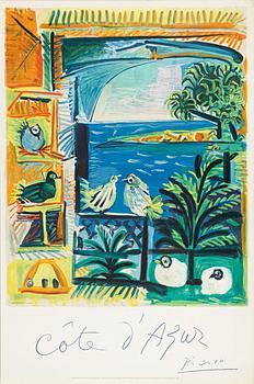 Pablo Picasso, efter, "Côte d'Azur".