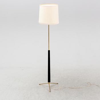 A brass floor lamp from E. Hansson & Co., Malmö, 1950's.