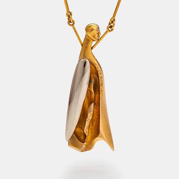 Björn Weckström, "Lord of the insects", a 14K gold and platinum necklace. Lapponia 1980.