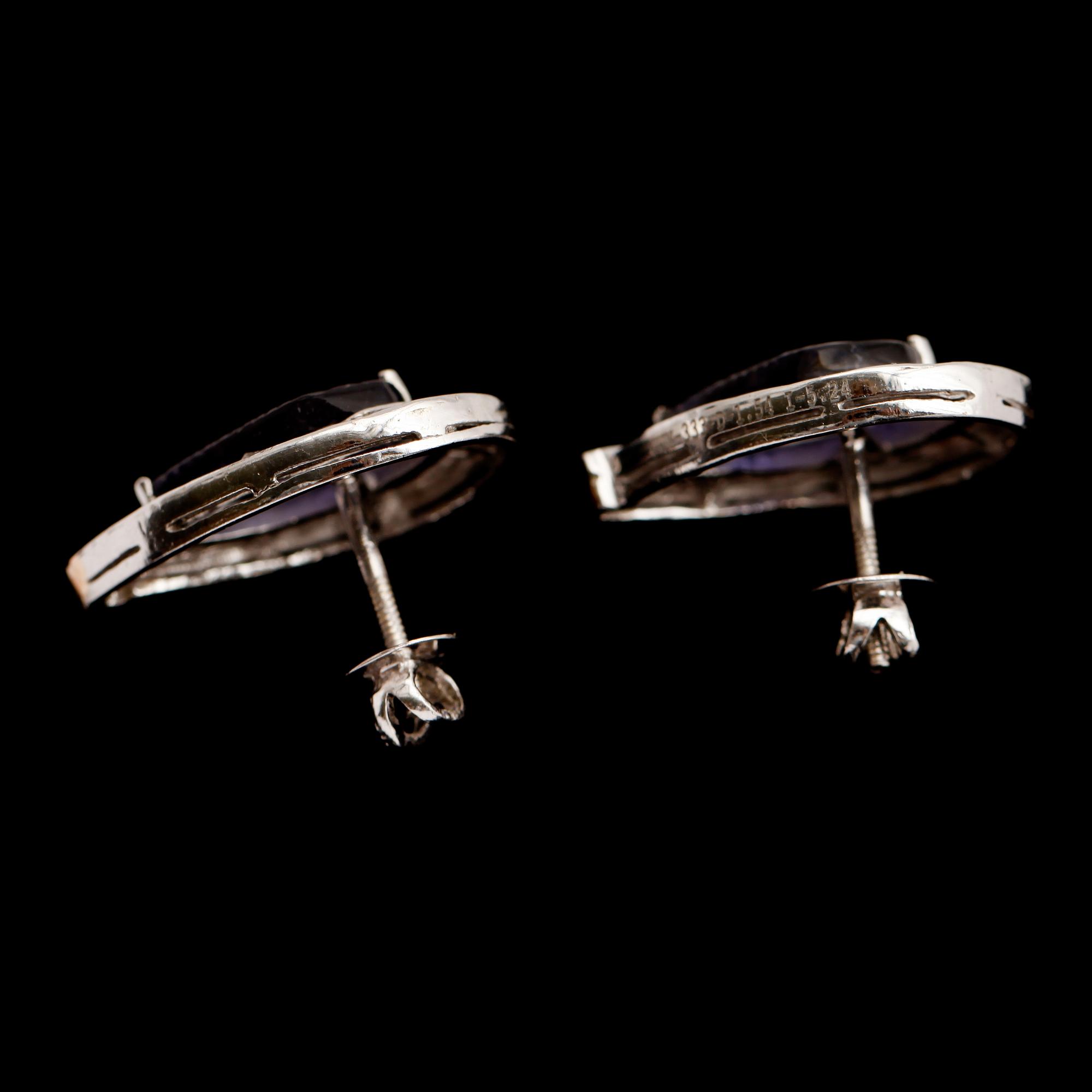 ÖRHÄNGEN, 1 par, vitguld, diamanter tot ca 1.54 ct.