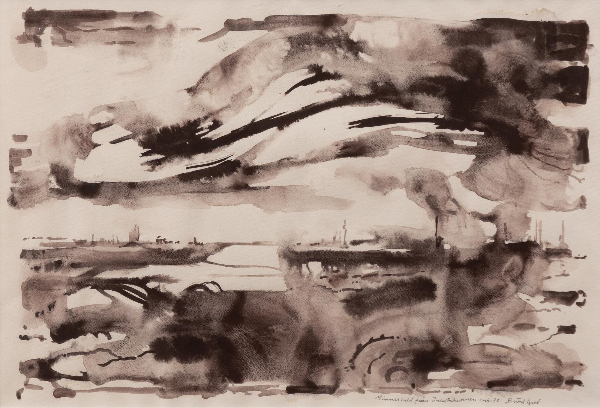 Bertil Gadö, "Minnesbild från Industrihamnen".