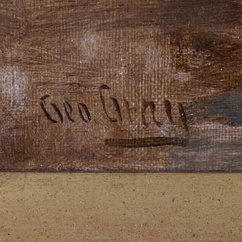 GEORGE GRAY, olja på duk, signerad, Storbritannien, verksam 1866-1910.