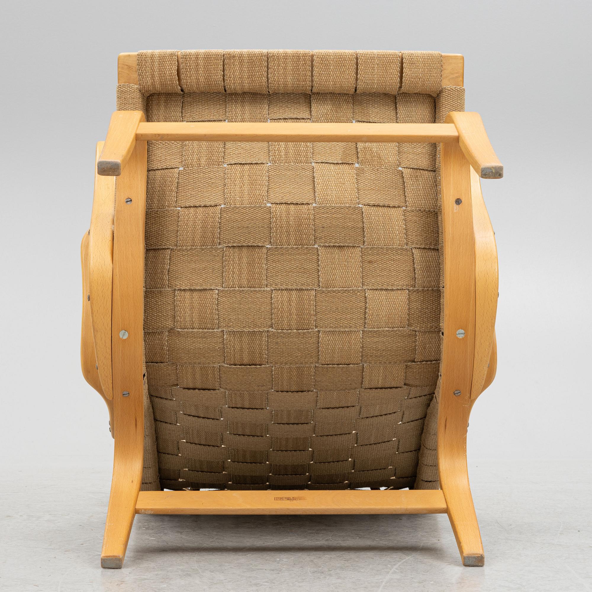 Bruno Mathsson, armchair, "Pernilla", Karl Mathsson Company 1975.