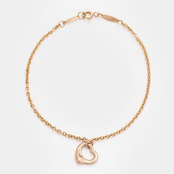 Tiffany & Co, Elsa Peretti, armband, "Open Heart", 18K roséguld.