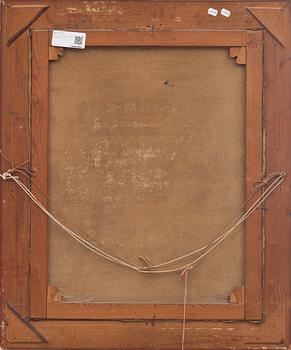 OKÄND KONSTNÄR, olja på duk, signerad.