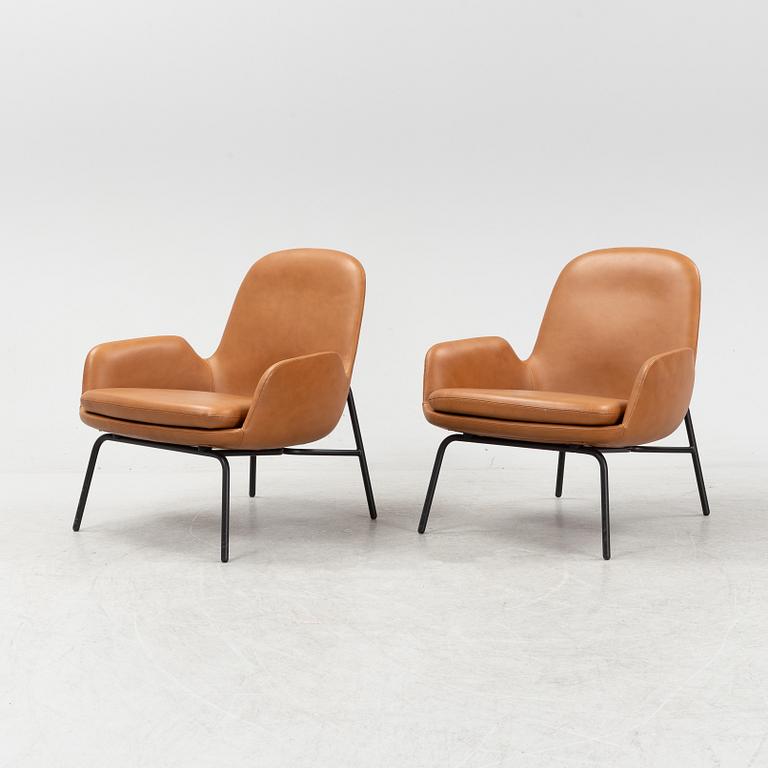 Simon Legald, fåtöljer, ett par, 'Era Lounge Chair Low', Normann Copenhagen. Modellen formgiven 2014.