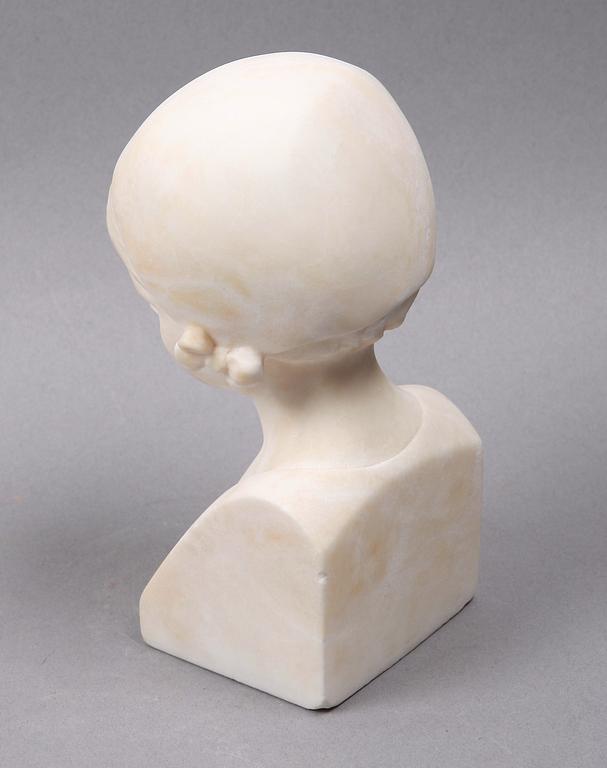 OKÄND KONSTNÄR, skulptur, alabaster, 1900-tal.